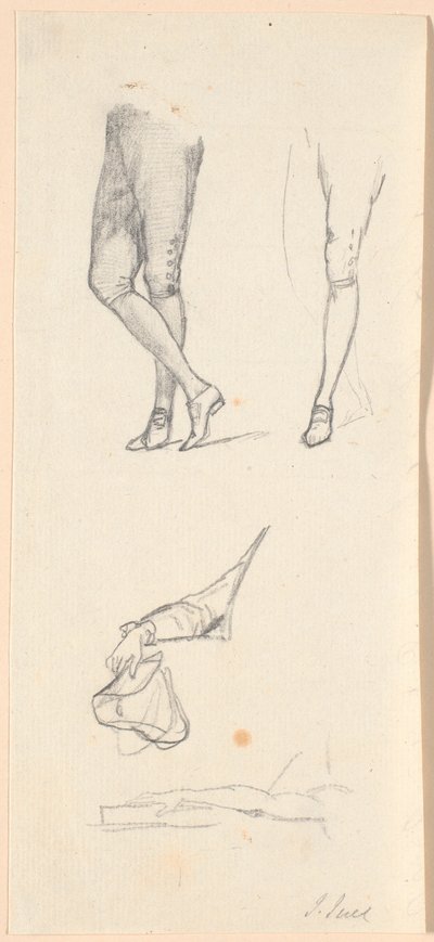 Leg and Arm Studies for the Portrait of Frederick VI by Jens Juel