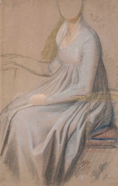Costume Study for the Portrait of Countess Agnete Marie Rosencrone by Jens Juel
