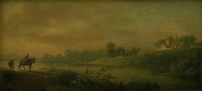A Ford at the Foot of a Church by Jens Juel