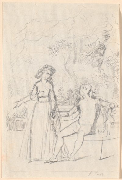 Composition Draft for the Rabens Family Picture by Jens Juel