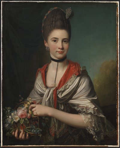 Portrait of Anna Elisabeth Battier, née Storp by Jens Juel