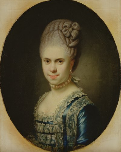 Portrait of Dorothea Maria Lienau (detail) by Jens Juel