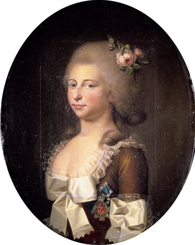 Portrait of Louise Auguste of Denmark, 1771-1843, 1784 by Jens Juel