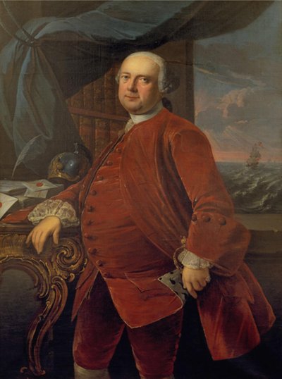 Postmaster Frederik Carl Harboe (?) by Jens Juel