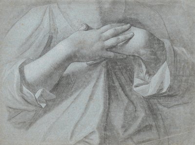 Study of a Pair of Hands, Crossed Over the Chest by Jens Juel