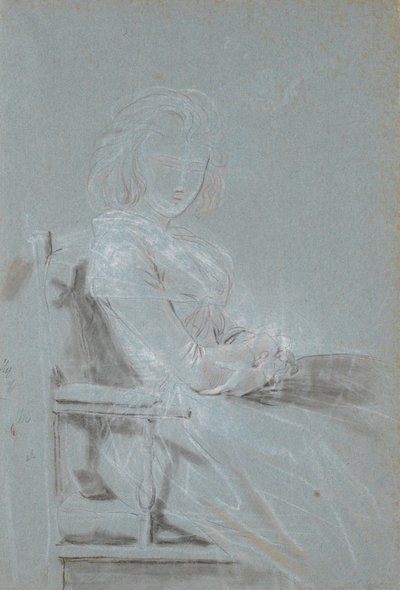 Study for the Portrait of Ulrike Elenora Wedel Jarlsberg, née Brockdorff by Jens Juel