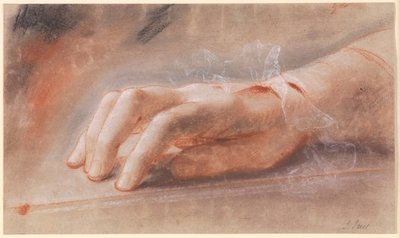 Study of a Right Hand for the Portrait of Countess Anna Joachima Danneskiold-Laurvigen by Jens Juel
