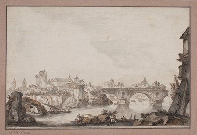 Capriccio with Ponte Rotto, Rome by Jens Petersen Lund