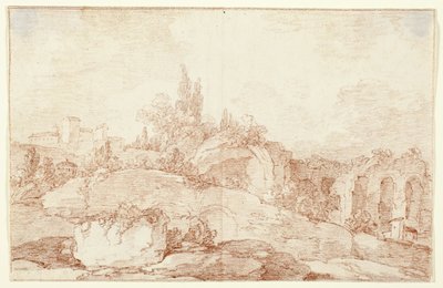 Landscape of the Italian Campagna by Jens Petersen Lund