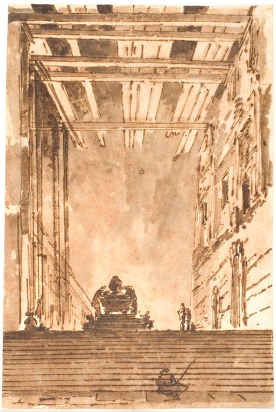 Staircase and Catafalque by Jens Petersen Lund