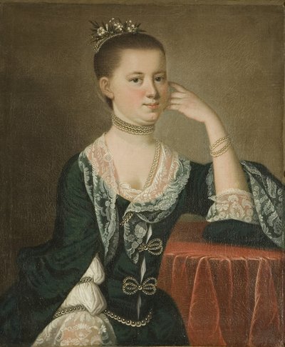 Portrait of Mrs Elias Vander Horst by Jeremiah Theus