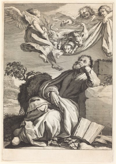 The Dream of Saint Peter by Jeremias Falck after Johann Liss