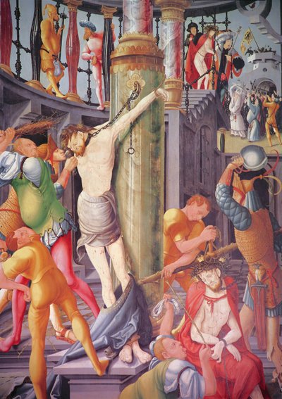 The Mocking of Christ, from the Herrenberg Altarpiece by Jerg Ratgeb