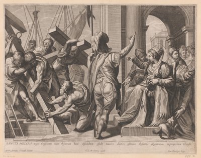 Saint Helena and the Excavation of the Three Crosses of Golgotha by Jerôme David