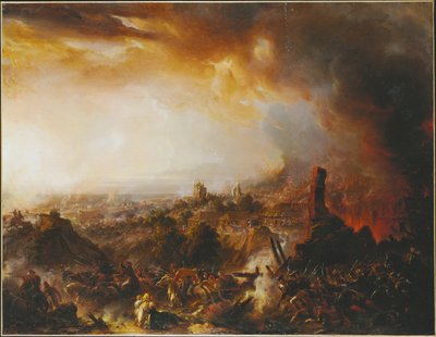 The Burning of Moscow by Jérôme Martin Langlois