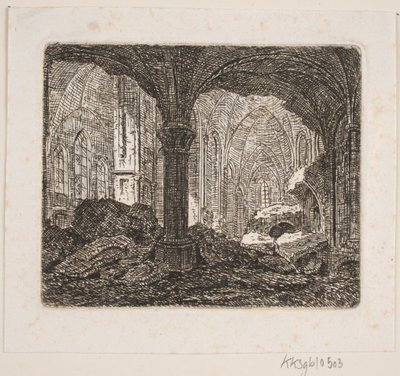 Interior from the Same Ruin 1806 by Jes Bundsen