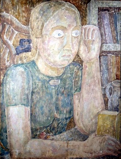 Portrait of Mrs Baker of Ilkeston, Derby by Jessica Stewart Dismorr