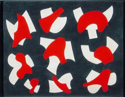 Separated Forms - Red, c.1937 by Jessica Stewart Dismorr
