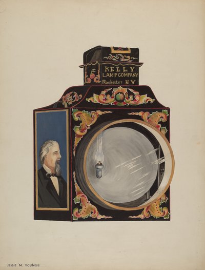 Locomotive Headlight by Jessie M. Youngs