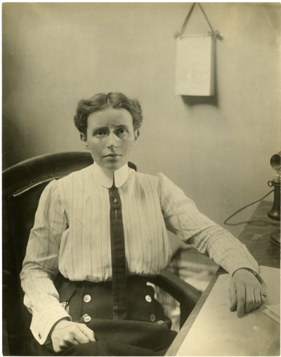 Dr Josephine Baker, head of the Child Hygiene Dept of the Dept of Health of Cy of NY supervises the health of more children than any other woman in the world by Jessie Tarbox Beals