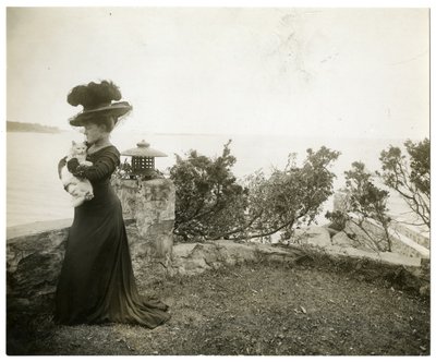 Ella Wheeler Wilcox at Sound Beach, Conn, c.1905-11 by Jessie Tarbox Beals