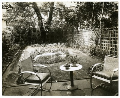 Garden of Mrs. W. H. Wells, 265 W 11th, Greenwich Village, New York, USA, c.1936-37 by Jessie Tarbox Beals