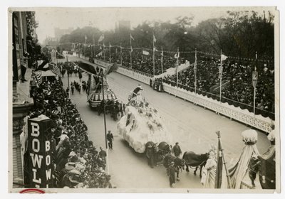 Historical Parade: general view Central Park St Nicholas Float by Jessie Tarbox Beals