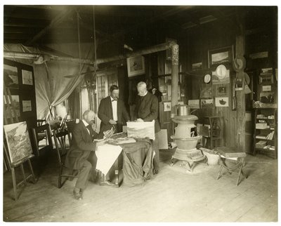Left to right: Cullen Yates - obscured - Walter Dean by Jessie Tarbox Beals