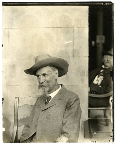 Man with hat, medal, c.1905-40 by Jessie Tarbox Beals