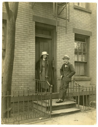 Mr Llewelyn Powys, author & his wife, c.1905-40 by Jessie Tarbox Beals