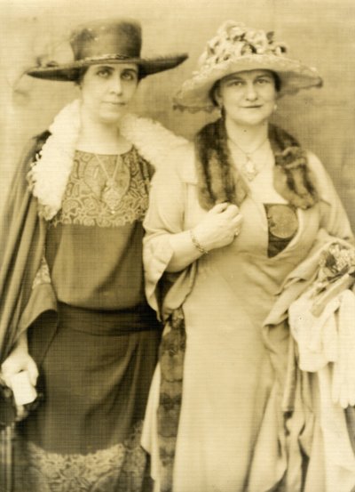 Mrs Coolidge & her friend Frances Parkinson Keyes by Jessie Tarbox Beals