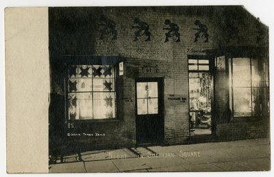 Night in Sheridan Square, Greenwich Village, New York, USA, c.1918-19 by Jessie Tarbox Beals