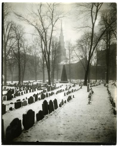 Old Granary Burying Ground Boston, USA, c.1902-10 by Jessie Tarbox Beals