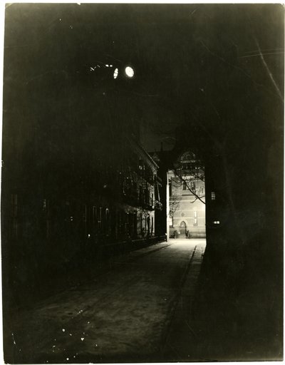 Patchin Place at Night, Greenwich Village, New York, USA, c.1905-20 by Jessie Tarbox Beals