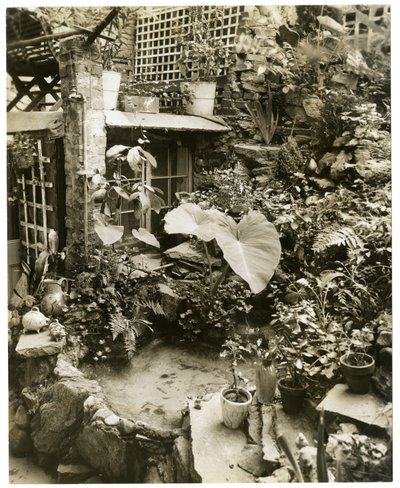 Pool showing terrace Home of George and Mary Stonehill, Greenwich Village, New York, USA, c.1936-37 by Jessie Tarbox Beals