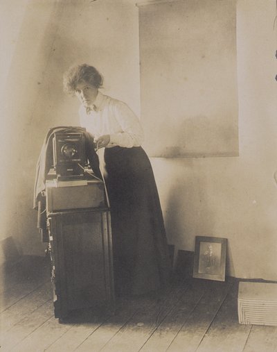 Portrait of Lillian Baynes Griffin with Her Camera by Jessie Tarbox Beals