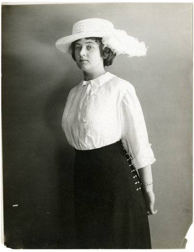 Silk Blouse and White Hat, McCreery