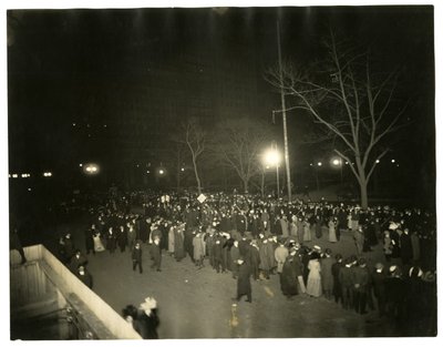 Suffrage Parade, Greenwich Village, New York, USA, c.1915-18 by Jessie Tarbox Beals