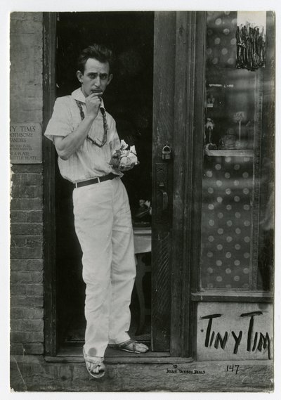 Tiny Tim, Greenwich Village, New York, USA by Jessie Tarbox Beals