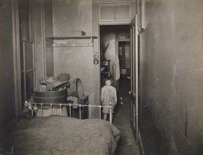 Untitled (Boy in bedroom), c. 1910 by Jessie Tarbox Beals