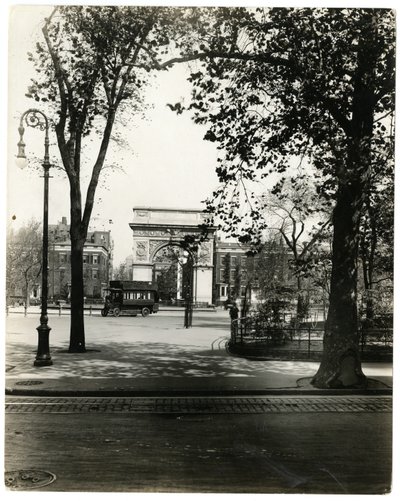 Washington Square North, New York, USA, c.1905-40 by Jessie Tarbox Beals