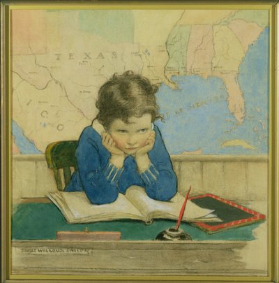 Cover illustration for Good Housekeeping magazine, October 1928 by Jessie Willcox Smith