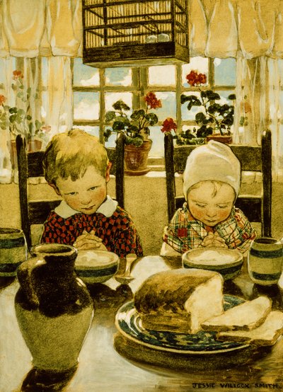 Prayers at Breakfast by Jessie Willcox Smith