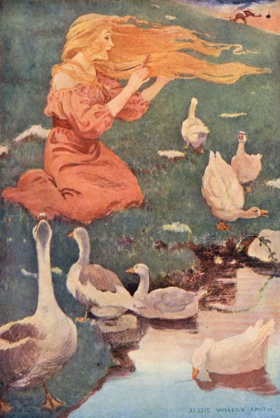 The Goose-Girl by Jessie Willcox Smith