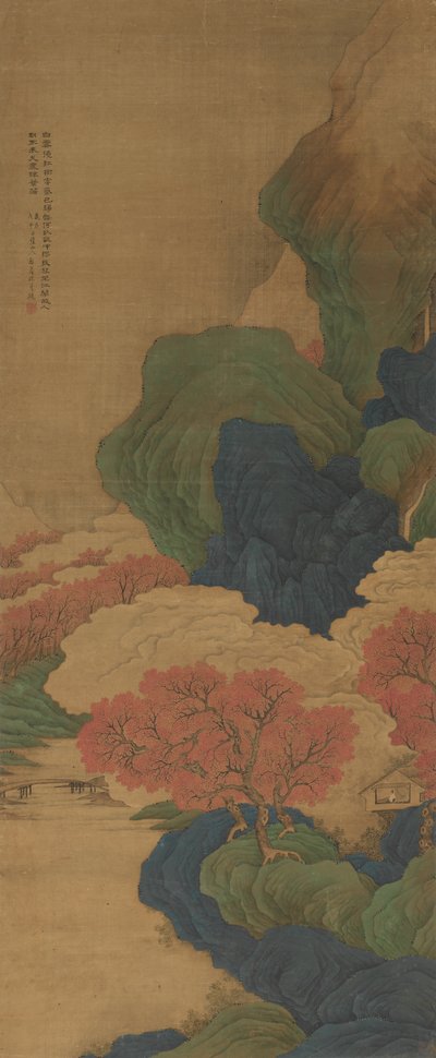White Clouds and Red Trees by Jian Li