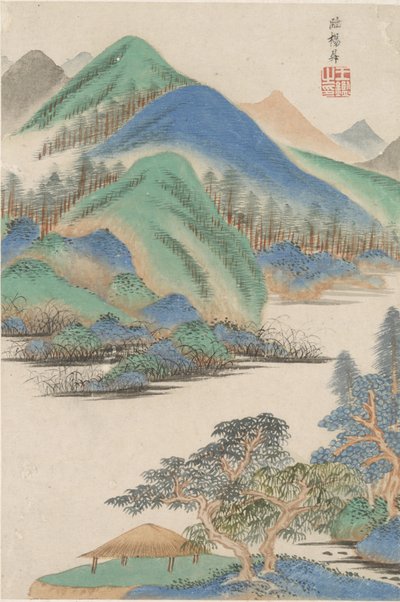 Landscape in the Style of Various Old Masters: In the Style of Yang Sheng by Wang Jian