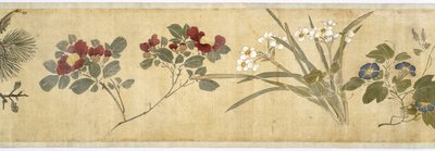 One Hundred Flowers, early 17th century (detail) by Jiayan Chen