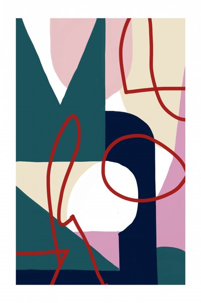 Modern Abstract Shapes by Jilli Darling