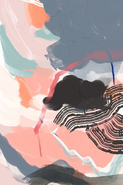 Vibrant Abstract Strokes by Jilli Darling