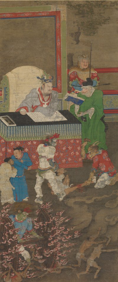 Ten Kings of Hell, before 1195 by Jin Chushi